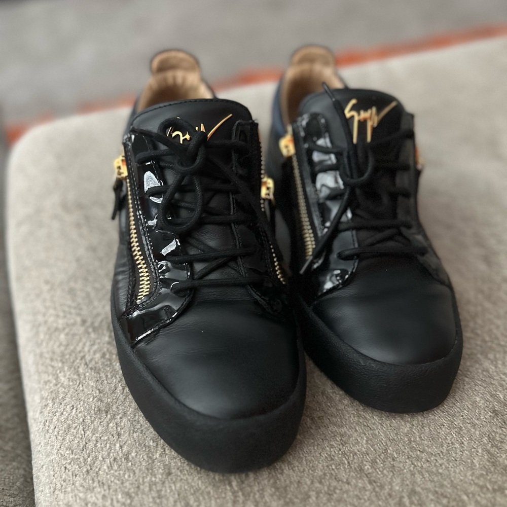 Giuseppe Zanotti Men's Black May London Leather Sneaker